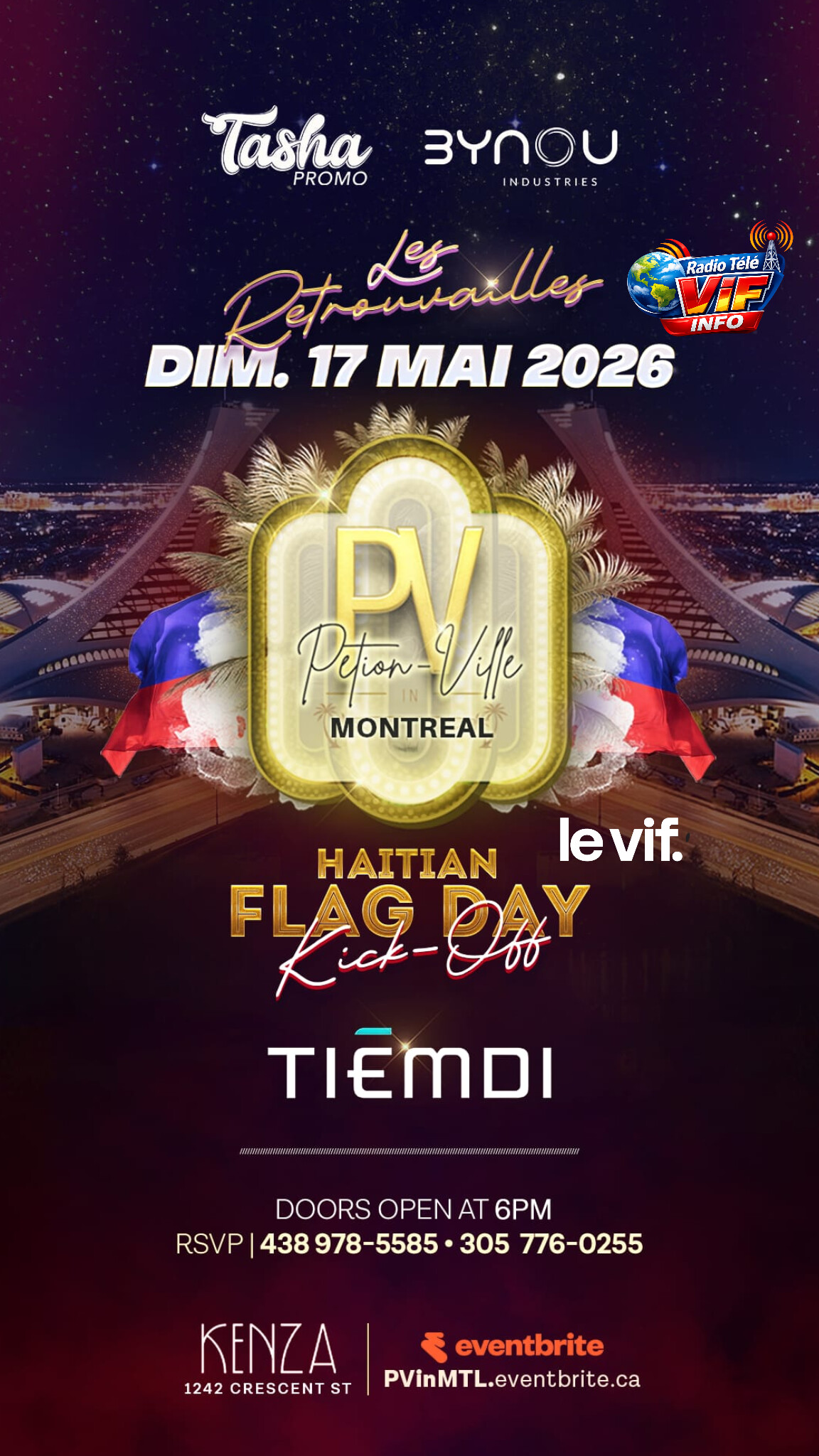 l'artiste haitianno Canadien Michel Gaëtan Dulyx,TIEMDI donne rendez-vous à la diaspora haïtienne au Kenza Lounge de Montréal pour célébrer le Haitian Flag Day