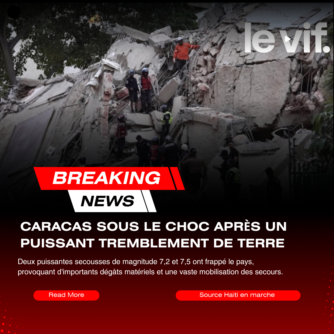Caracas sous le choc après un puissant tremblement de terre
