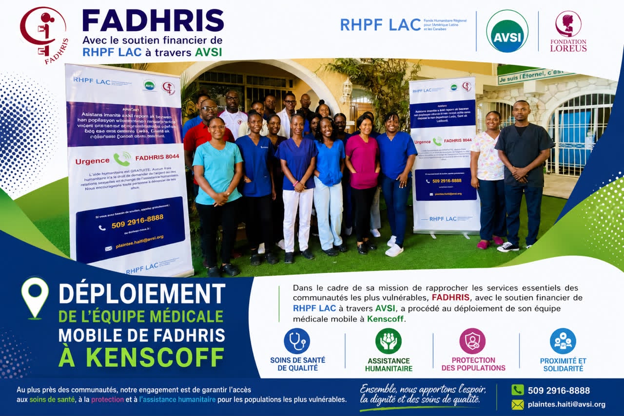 FADHRIS renforce son action humanitaire à Kenscoff