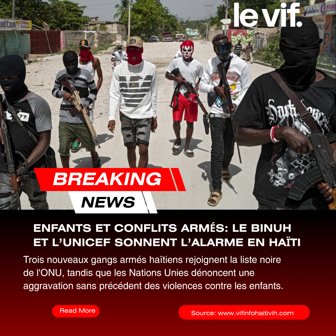 Violations contre les enfants: le BINUH et l'UNICEF dénoncent une crise alarmante en Haïti.