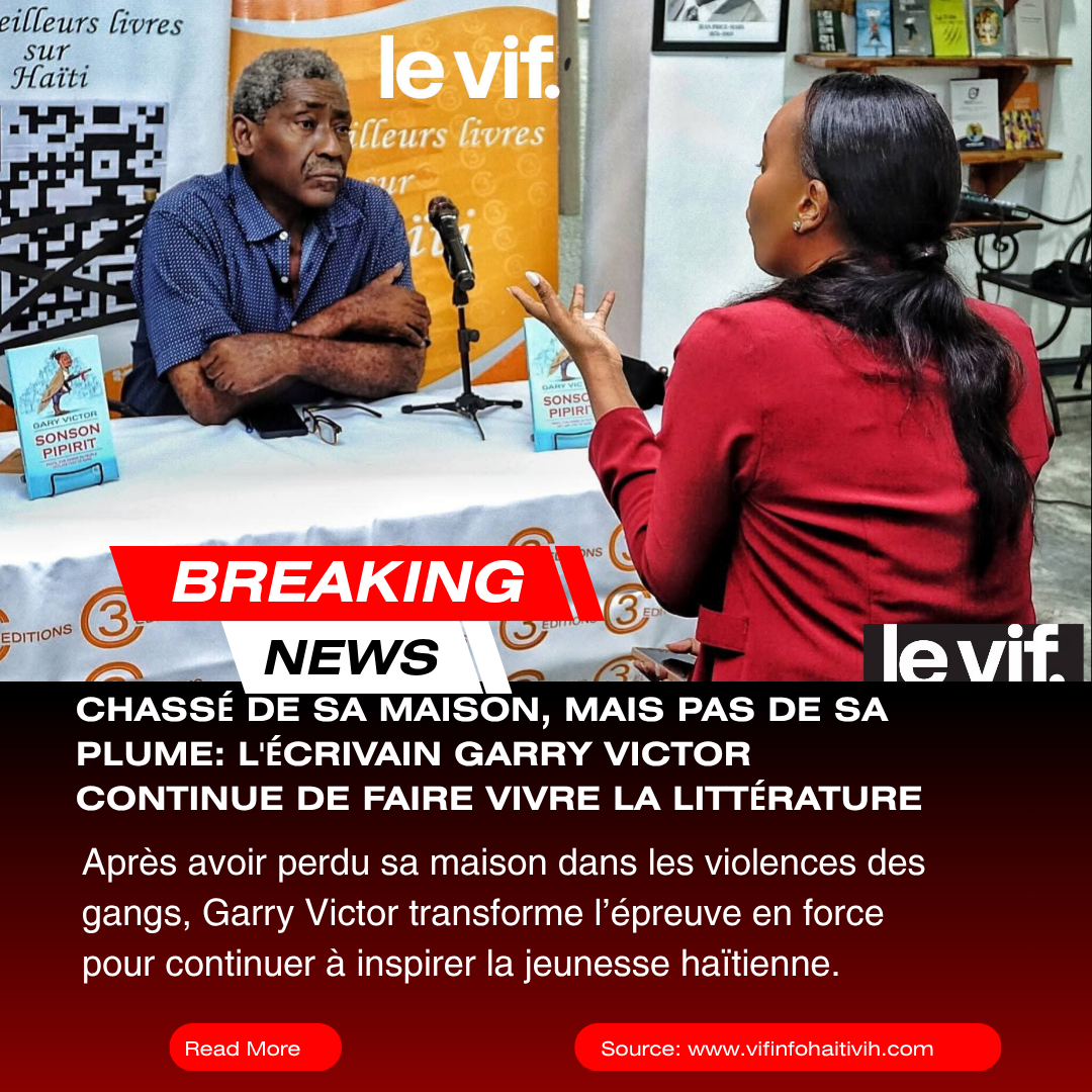 Malgré la perte de sa maison, Garry Victor continue d’écrire et d’inspirer