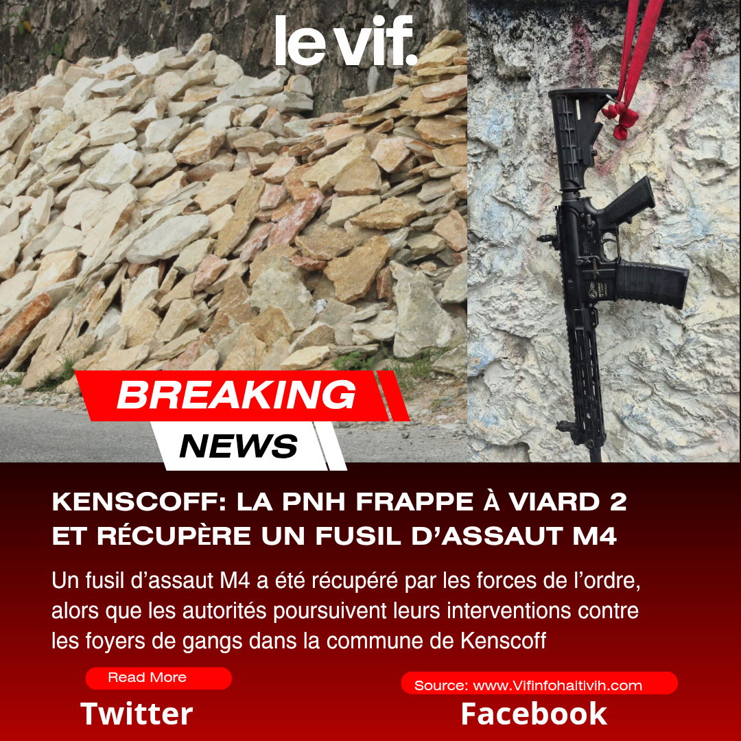 Kenscoff: six présumés bandits mortellement blessés, un fusil M4 saisi lors d’une opération de la PNH