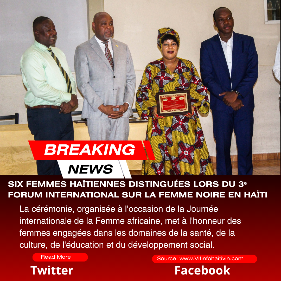 Six femmes haïtiennes distinguées lors du 3ᵉ Forum international sur la Femme noire en Haïti