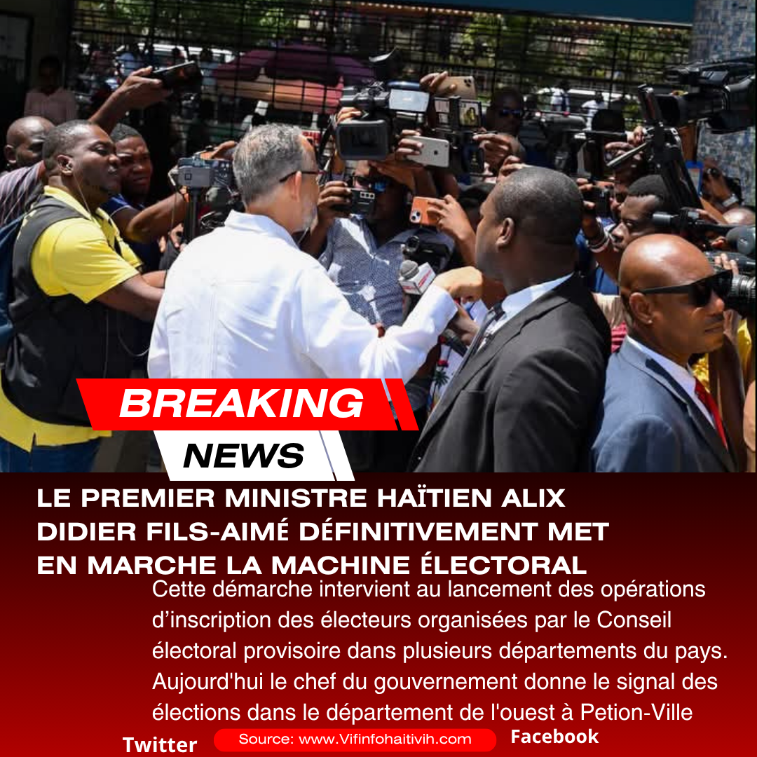 Le Premier ministre haïtien donne l’exemple en s’inscrivant sur le registre électoral avant les élections