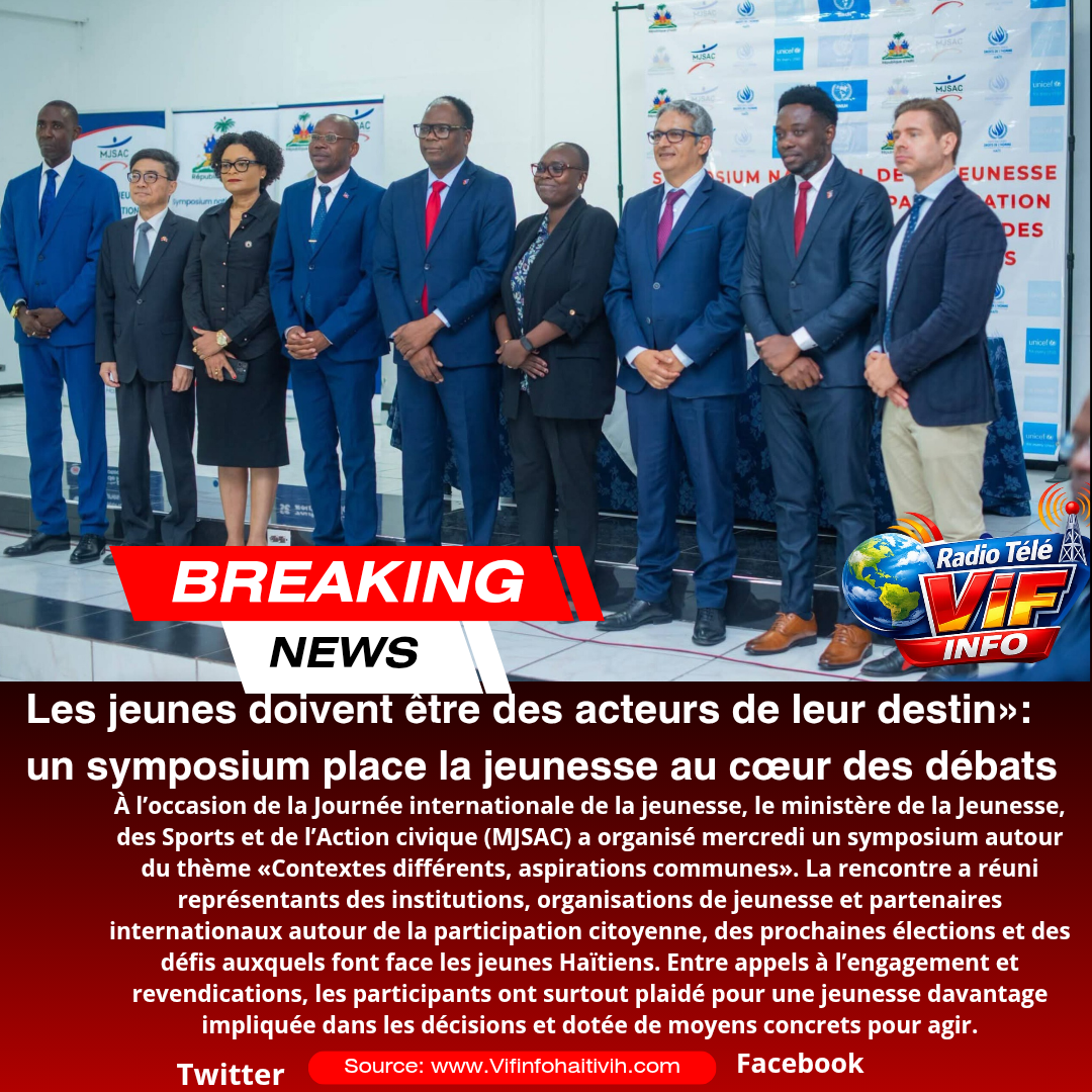 Haïti: Arnaud Royer et Dumas Pythagore appellent la jeunesse à devenir actrice de son avenir