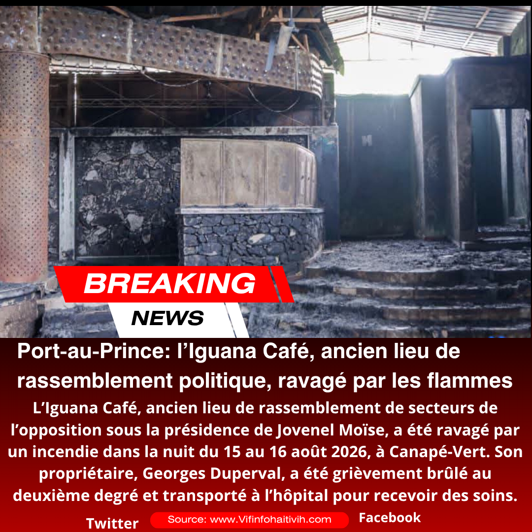 Canapé-Vert: l’Iguana Café ravagé par un incendie, son propriétaire grièvement brûlé