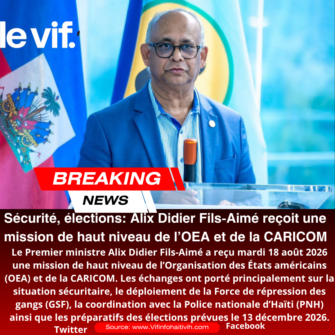 Élections et sécurité: une mission de haut niveau de l’OEA et de la CARICOM en Haïti
