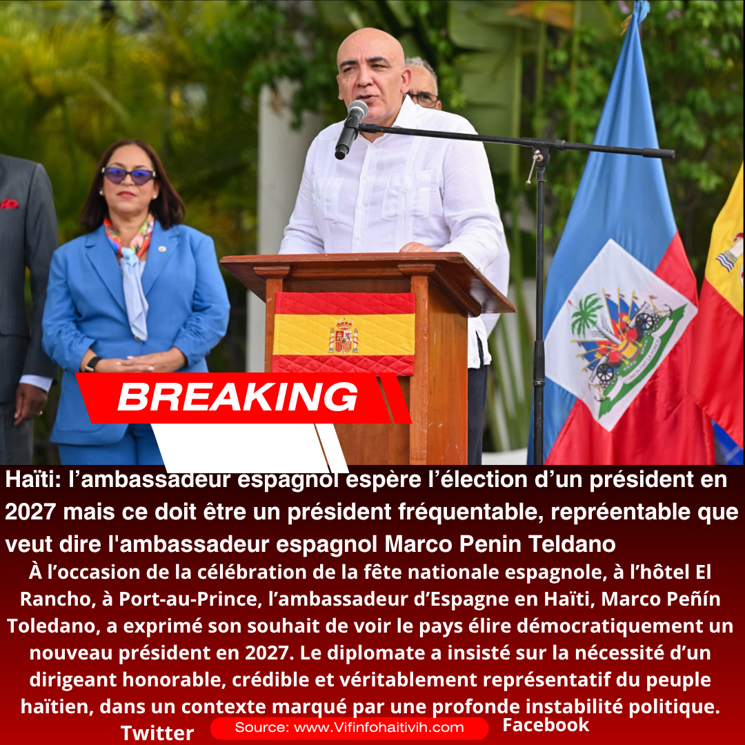 Haïti: le futur président doit être « honorable et fréquentable », estime l’ambassadeur espagnol