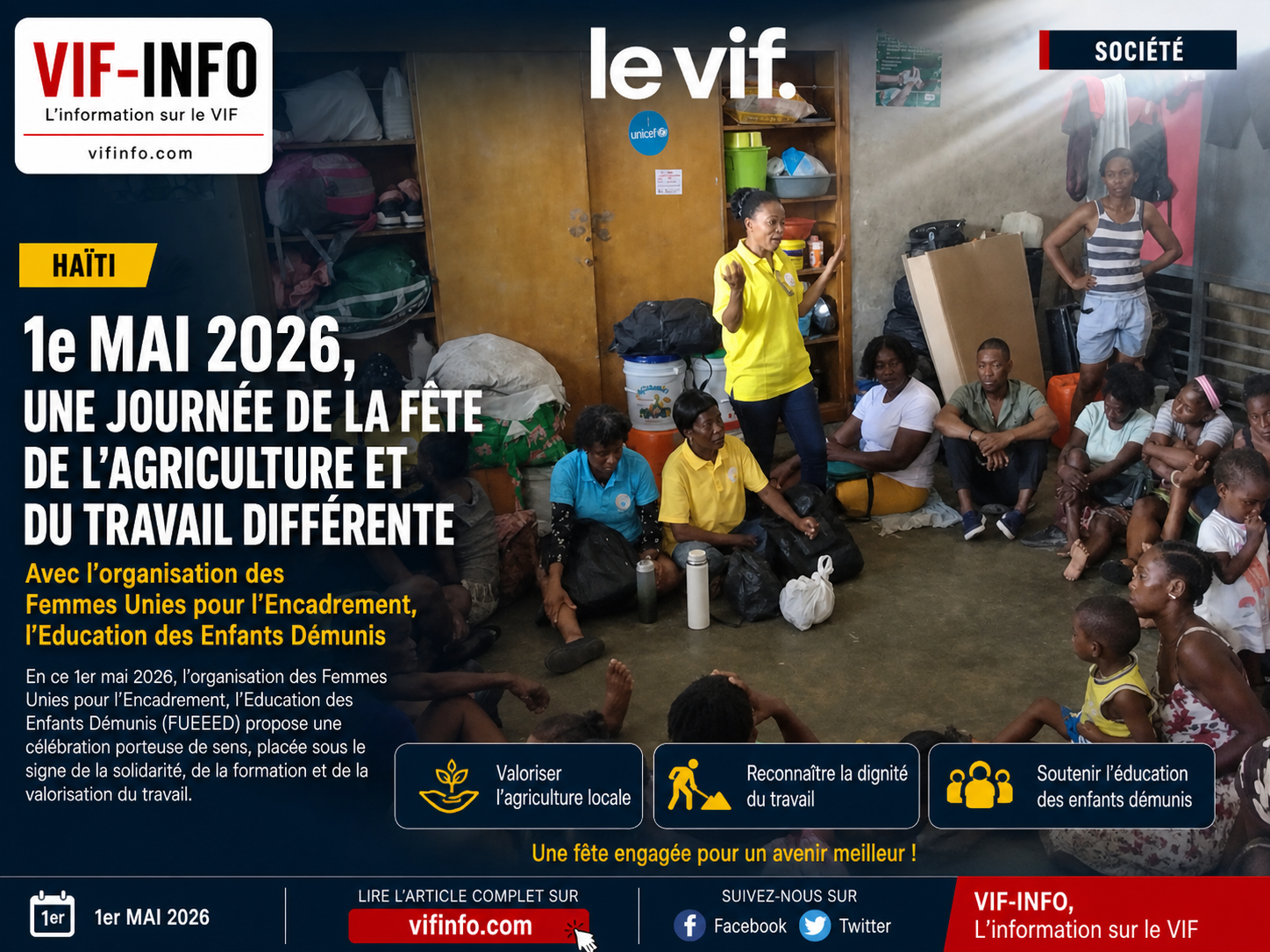 1er mai 2026 : l’OFUEEED célèbre autrement la Fête de l’Agriculture et du Travail